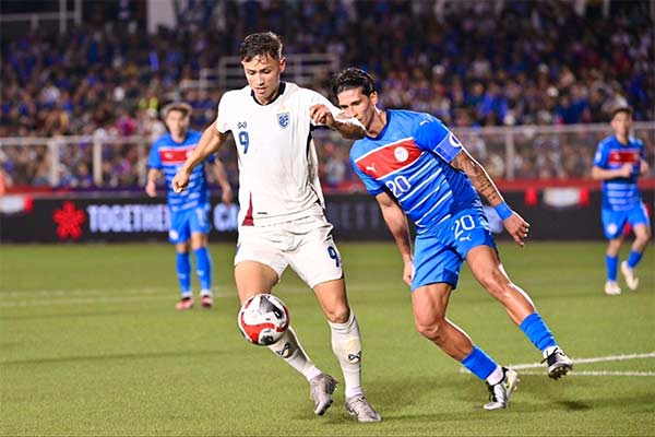 ทีมชาติไทย พ่ายฟิลิปปินส์ 1-2 ในรอบรองชนะเลิศศึกฟุตบอลชิงแชมป์อาเซียน 2024 นัดแรก
