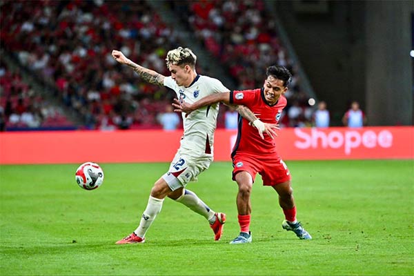 ทีมชาติไทย พลิกแซง สิงคโปร์ 4-2 การันตีแชมป์กลุ่มเอ ศึกชิงแชมป์อาเซียน 2024