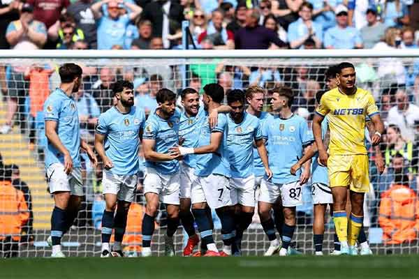 เรือใบแรงปลาย! แมนฯ ซิตี้ เปิดบ้านแซงพาเลซ 5-2 ขึ้นท็อปโฟร์ชั่วคราว